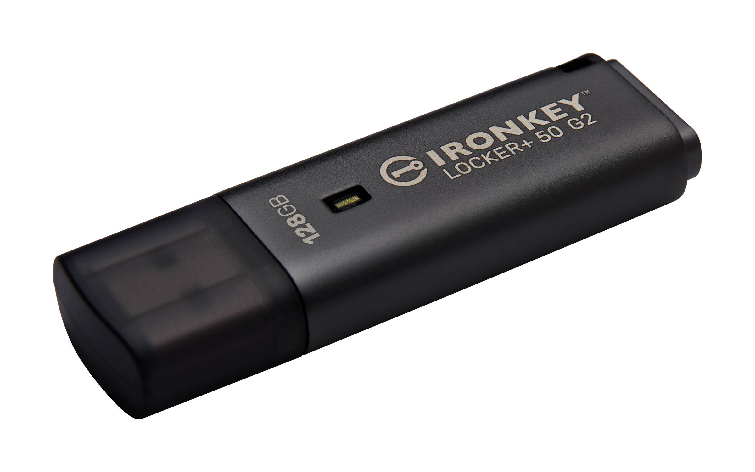 Kingston IronKey Locker Plus 50 G2 128 GB USB-Stick USB 3.2 Gen 1 AES-256 Schwarz