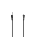 Hama Audio-Verlängerungskabel, 3,5-mm-Klinken-Stecker - Kupplung, Stereo, 1,5 m (00205119)