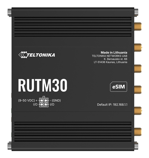 Teltonika RUTM30 5G Wireless Router Wi-Fi 5 Schwarz