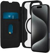 Puro Book Mag Case iPhone 16 Pro schwarz (PUIPC16P61BKMAGBLK)