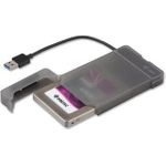 I-TEC USB 3.0 Advance MySafe Easy Gehaeuse 6,4cm 2.5" Festplattengehaeuse fuer SATA HDD Festplatten, integriertes Kabel, schwarz (MYSAFEU313)
