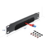 Delock 10? Kabelmanagement Bürstenleiste unten offen 1 HE dunkelgrau (67463)