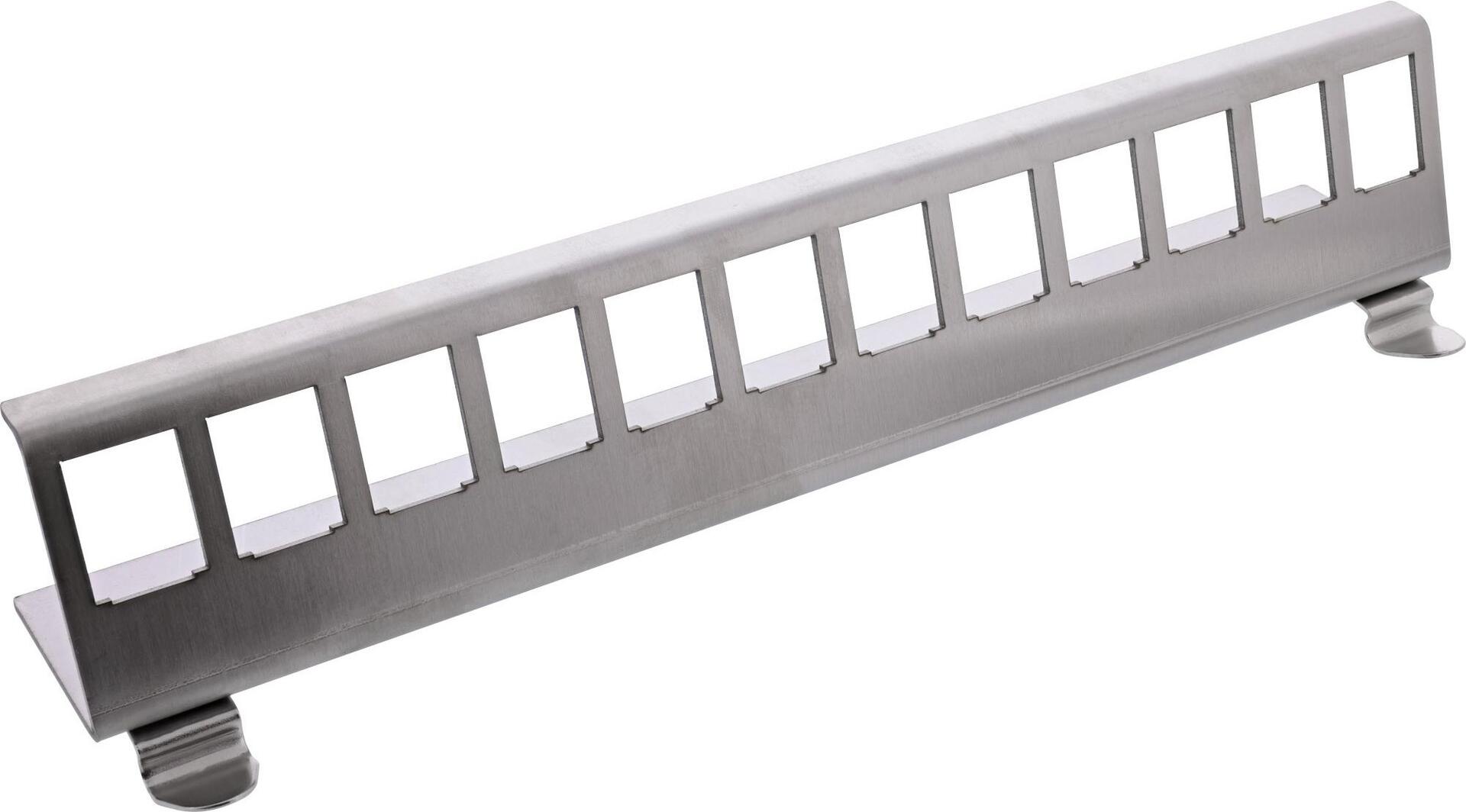 InLine Keystone SNAP-In Metall-Modulhalter 12-fach für Hutschiene (76203I)