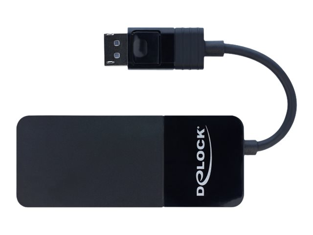 Delock DisplayPort 1.4 Splitter 1x DisplayPort auf 3x HDMI MST Schwarz