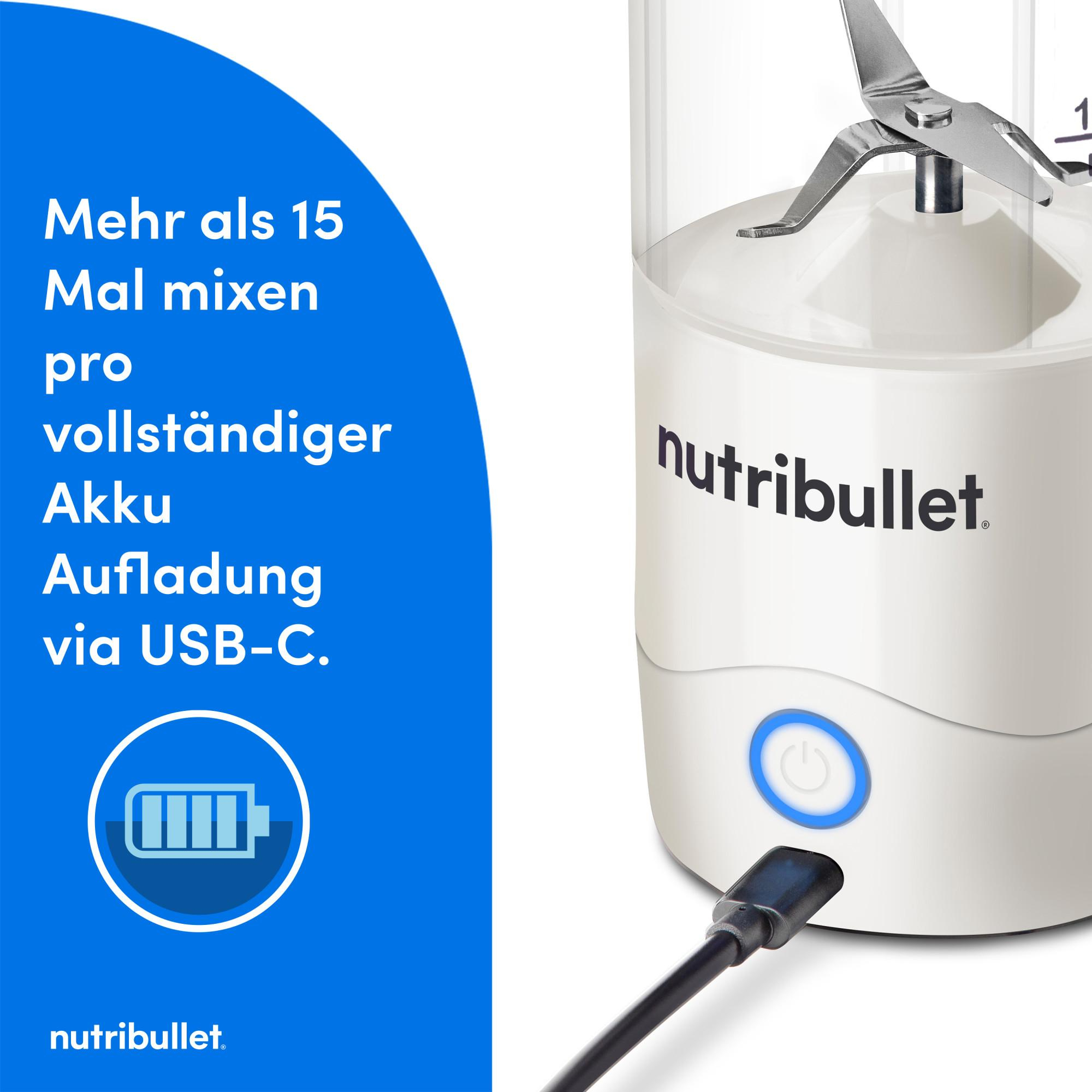 NutriBullet Flip 0,59 l Smoothie-Maker Schwarz, Weiß