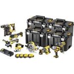 Dewalt DCK865P4T Set - 18 Volt / 5 Ah Akku-Schlagbohrschrauber-Set (DCD 796, DCF 899 HN, DCH 273, DCG 405, DCS 367, DCS 355, DCS 570, DCS 334, 4x DCB 184 und DCB 132) (DCK865P4T-QW)