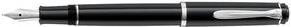 Pelikan Füllhalter P 205, Federbreite: B, schwarz mit polierter Edelstahlfeder, Patronenfüllsystem, Tinten- - 1 Stück (930875)