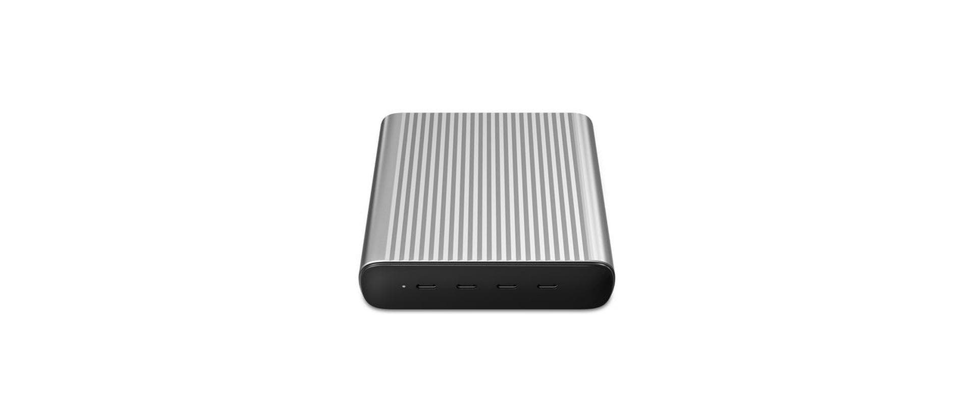 Hyper HyperJuice 245 W GaN Desktop-Ladegerät Schwarz, Silber
