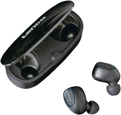 Lenco EPB-410 True Wireless-Kopfhörer mit Mikrofon (EPB-410BK)
