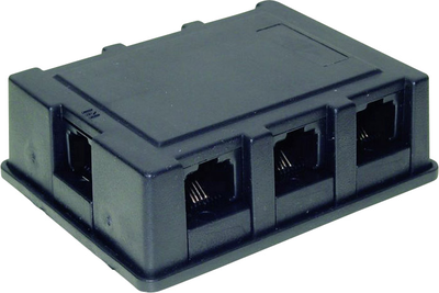 Basetech Western Y-Adapter [1x RJ45-Buchse 8p4c - 6x RJ45-Buchse 8p4c] Schwarz (BT-1590605)