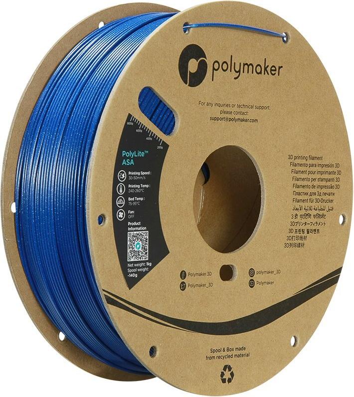 ASA 1,75mm GALAXY BLUE 1kg POLYMAKER POLYLITE 3D FILAMENT (PF01034)