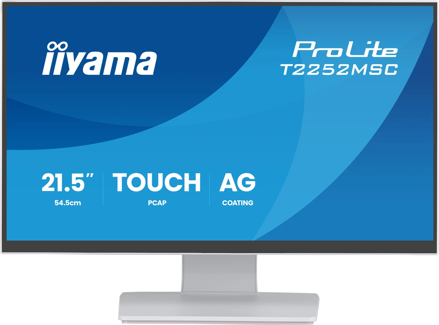 Iiyama Monitor ProLiteh 21,5"/54,6cm T2252MSC weiß 16:9 (T2252MSC-W2AG)