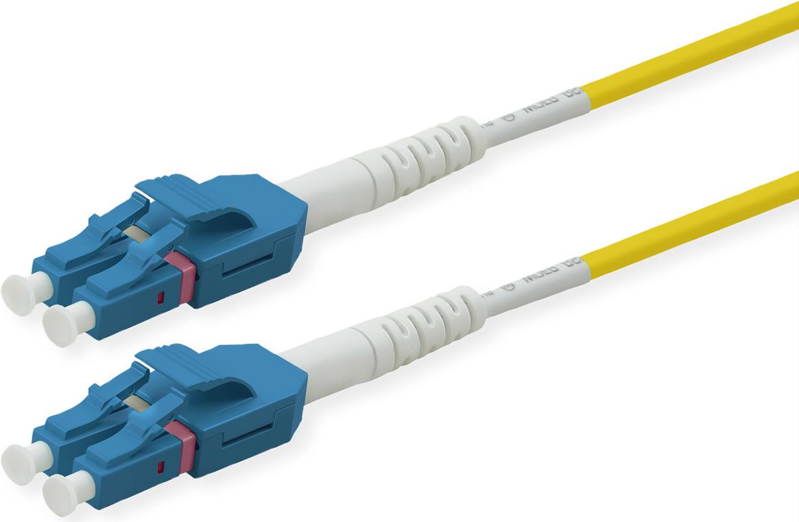 ROLINE LWL-Kabel duplex 9/125µm OS2, LC/LC, UNIBOOT, gelb, 20 m (21.15.8648)