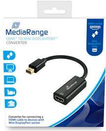 MediaRange MRCS176 Videokabel-Adapter 0,15 m Mini DisplayPort HDMI Schwarz (MRCS176)