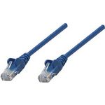 Intellinet Network Patch Cable, Cat6, 0,25m, Blue, Copper, S/FTP, LSOH / LSZH, PVC, RJ45, Gold Plated Contacts, Snagless, Booted, Lifetime Warranty, Polybag (739832)