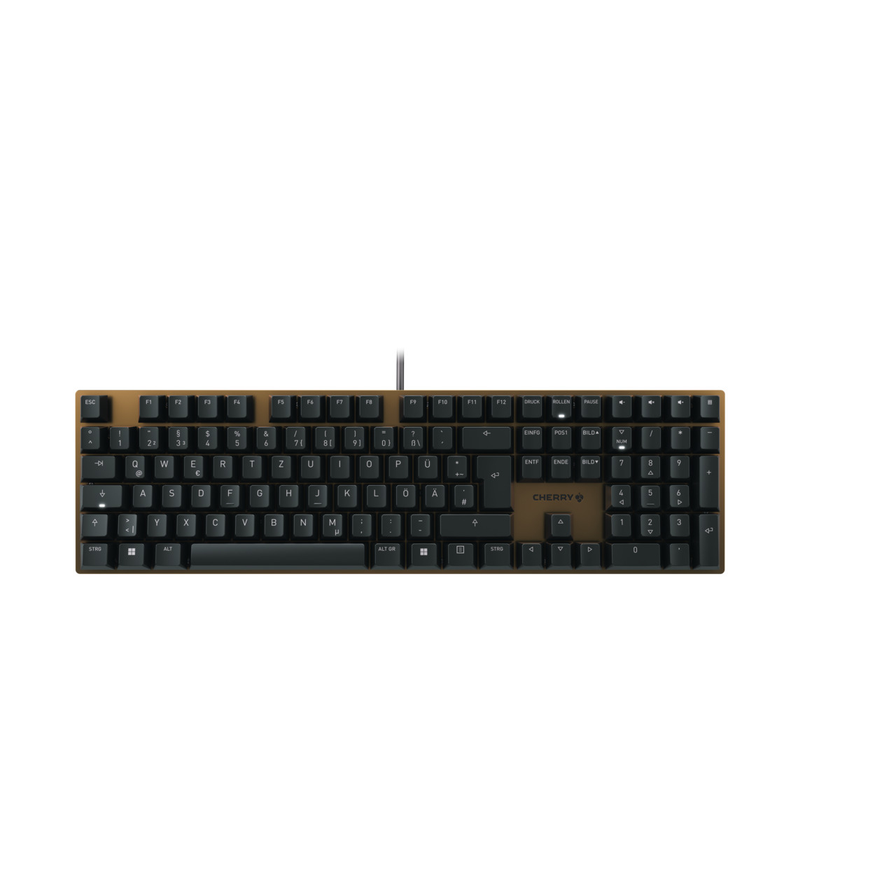 CHERRY KC 200 MX Mechanische USB-Tastatur QWERTZ Deutsch Schwarz - Bronze