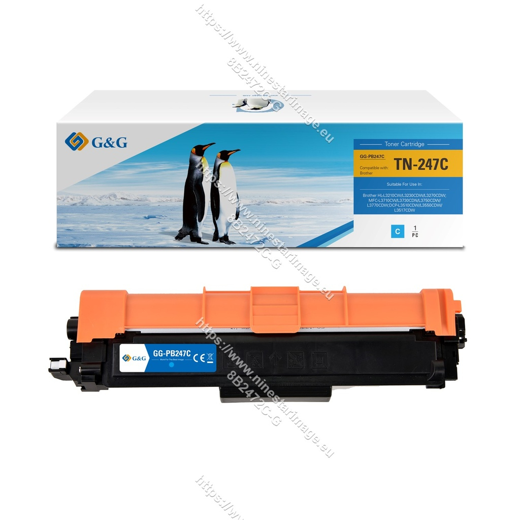 G&G Tonerkartusche kompatibel mit Brother TN-247C Cyan