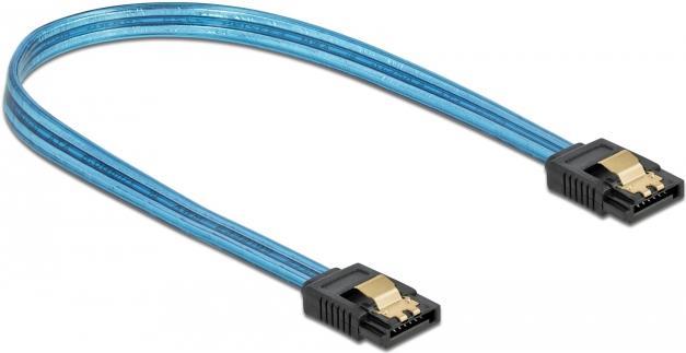 DeLOCK SATA 6 Gb/s Cable UV glow effect (82121)