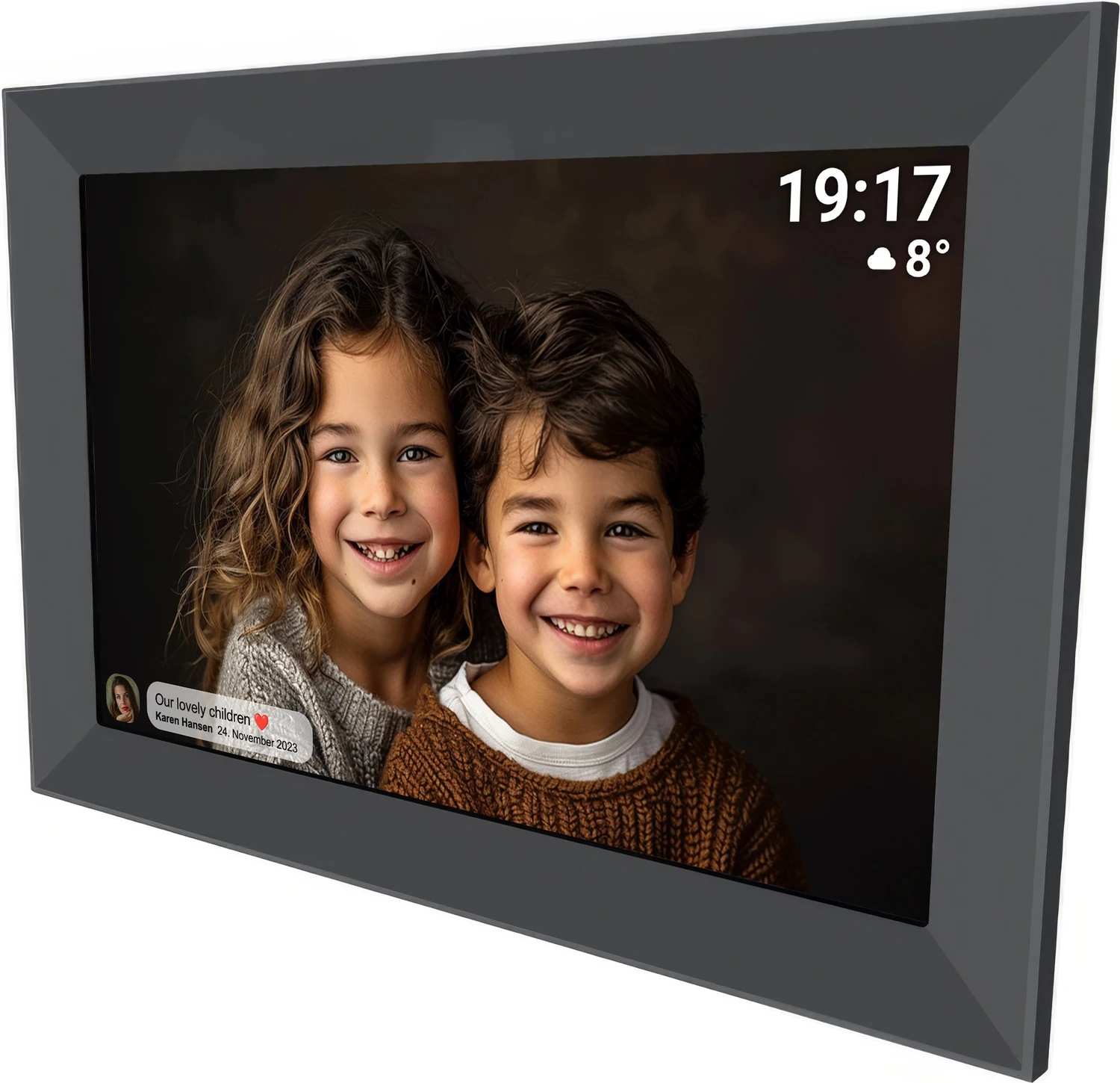 Denver Frameo PFF-1012 119101040470 Digitaler Bilderrahmen – 25,4 cm (10,1 Zoll) – 1280x800 – IPS Touch – WLAN – Frameo – 16 GB – Schwarz