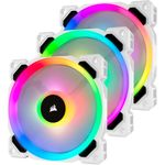 CORSAIR LL Series LL120 RGB Dual Light Loop - Gehäuselüfter - 120 mm - weiß, Blau, Gelb, Rot, grün, orange, violett (Packung mit 3) (CO-9050092-WW)