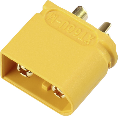 Reely 1619404 Connettore maschio per batteria XT60U dorato 1 pz. (1619404)