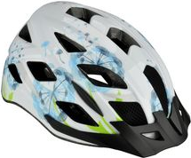 FISCHER Fahrrad-Helm "Urban Flower", Größe: S/M Innenschale aus hochfestem EPS, verstellbares, beleuchtetes - 1 Stück (86725)
