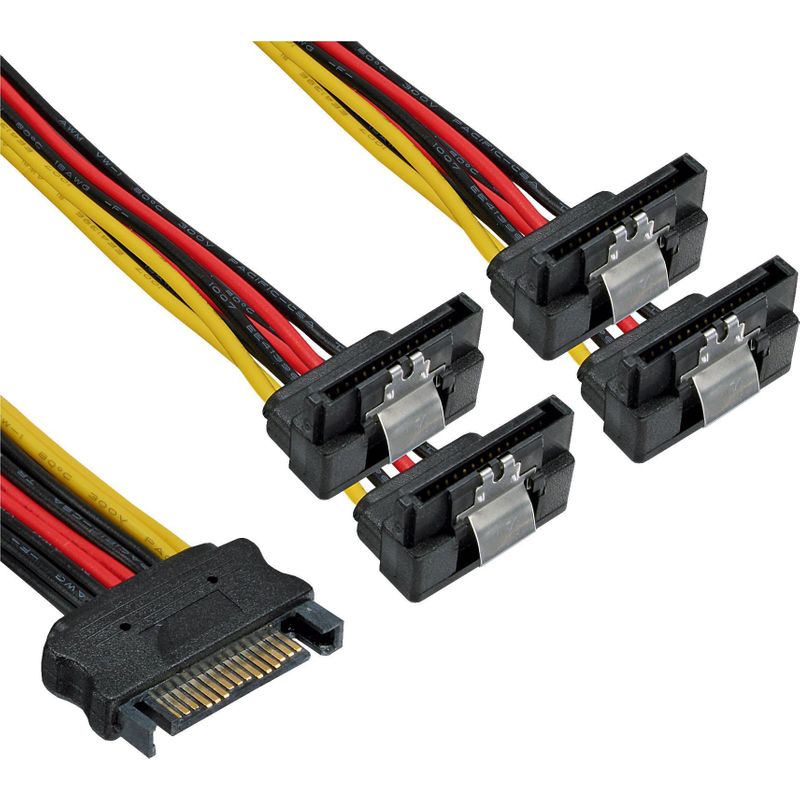 InLine Y-cable Netzteil SATA Leistung M gerade bis SATA Leistung W  