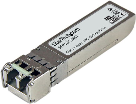 StarTech.com FET-10G-ST Transceiver Modul (SFP+ Module, 10GBase-SR Cisco kompatibel, Glasfaser, 850nm, LC Multimode mit DDM) (FET-10G-ST)