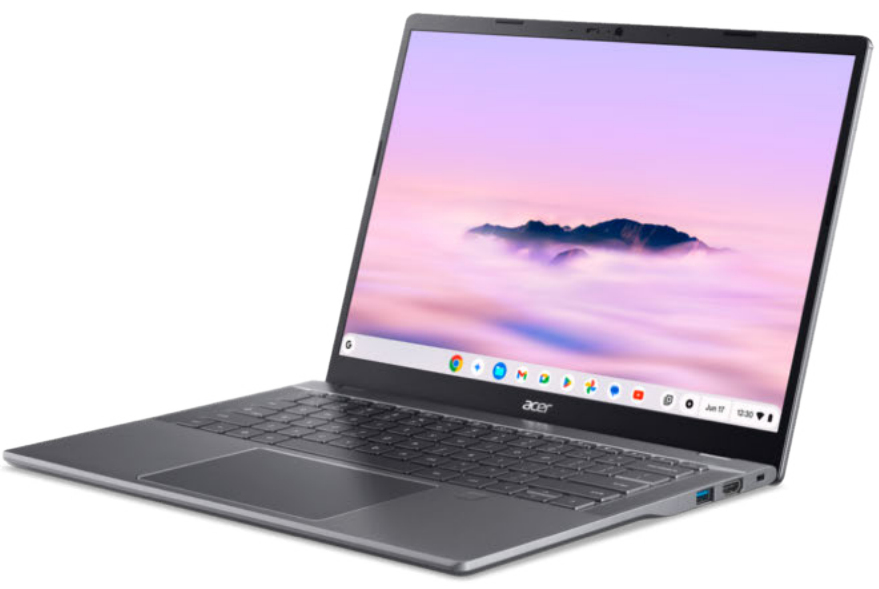 Acer Chromebook Plus 514 14" Notebook Intel Core 3 100U 8 GB RAM 256 GB SSD WUXGA Touchscreen ChromeOS Steel Gray