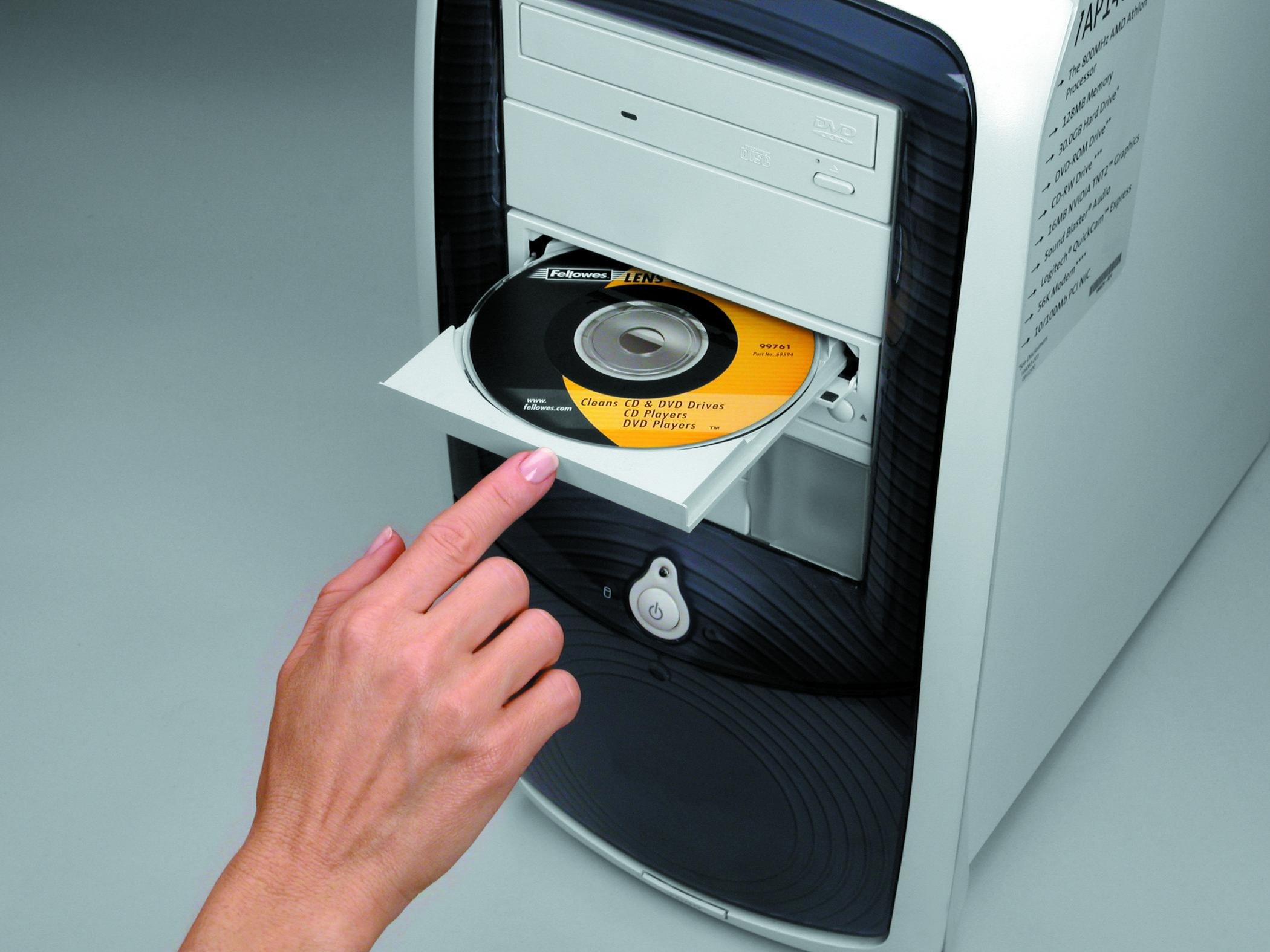 Fellowes CD-/DVD-Laufwerksreiniger 99761 Mehrfarbig