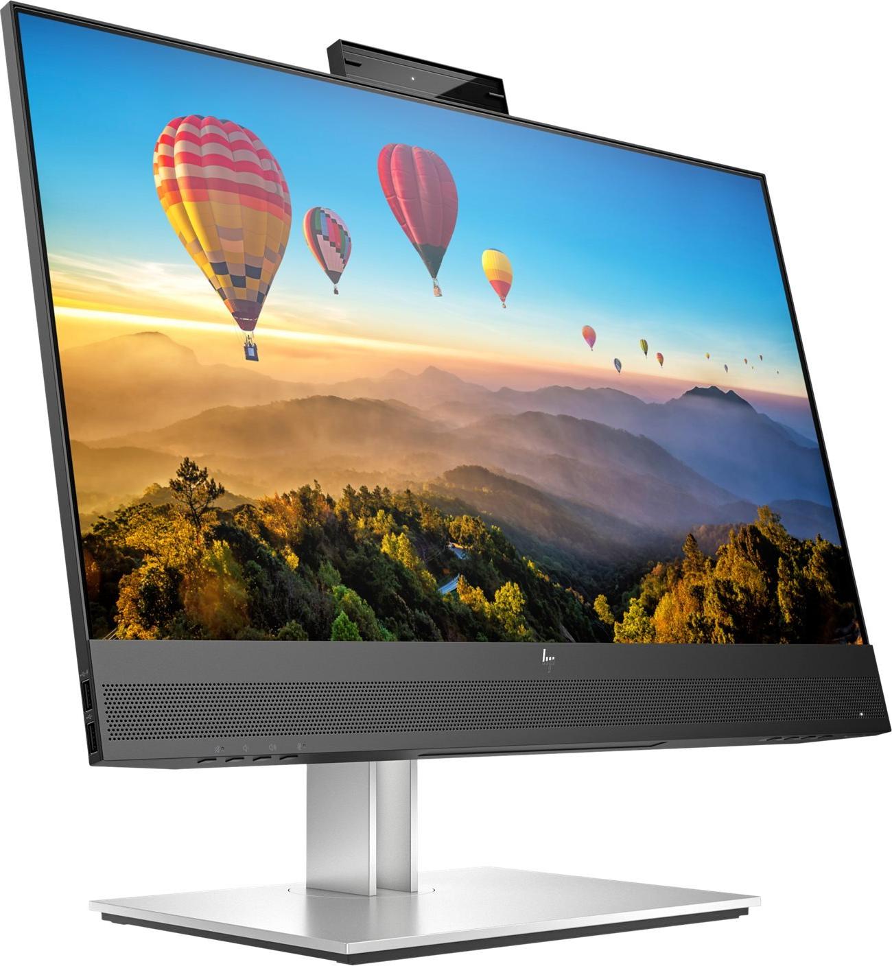 HP E-Series E24m G4 23.8" Full HD IPS Monitor Schwarz Silber