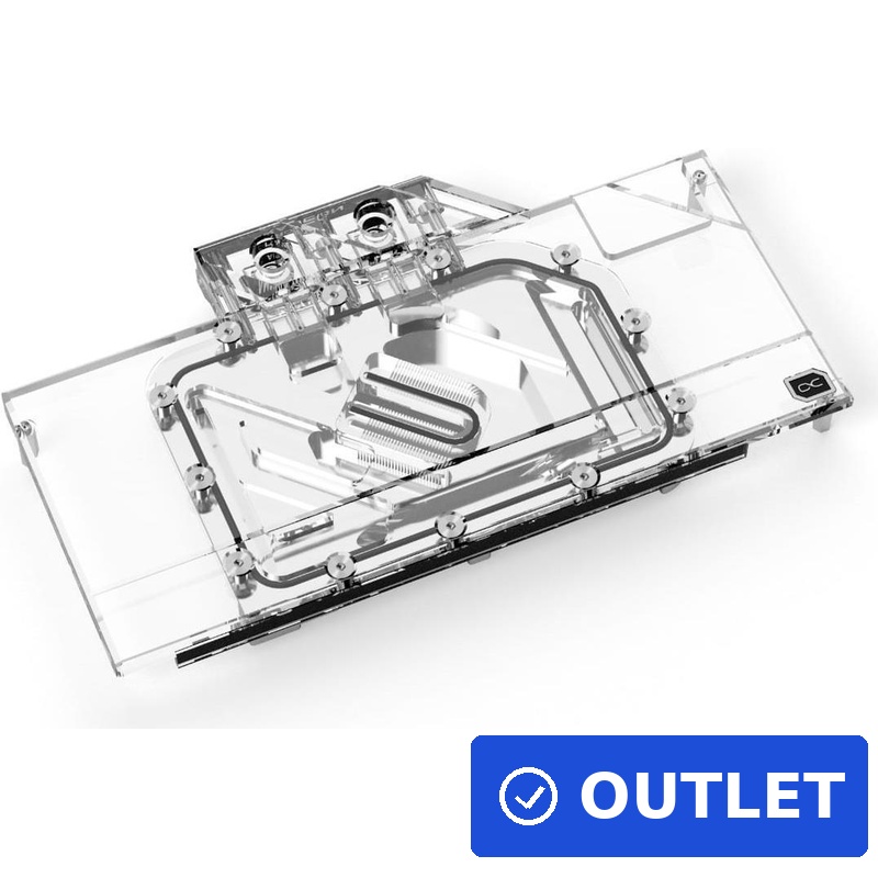 Alphacool 18670 Computerkühlsystemteil/-zubehör Wasserblock + Rückenplatte (18670) (geöffnet)