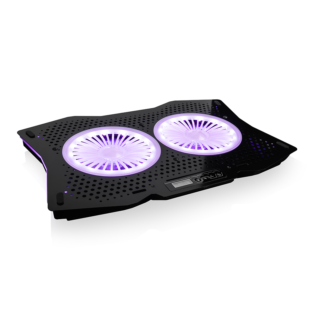 Modecom MC-CF18 RGB Laptop-Kühlpad 45,7 cm (18") 1200 RPM Schwarz