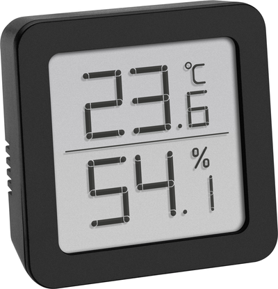 TFA Dostmann Thermo-/Hygrometer Schwarz 30.5051.01 (30.5051.01)