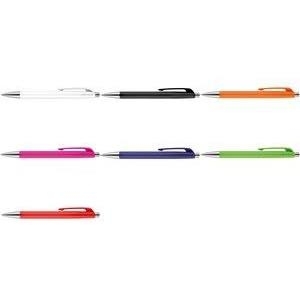 CARAN D'ACHE Druckkugelschreiber 888 INFINITE, orange Strichstärke: M, Strichfarbe: blau, sechseckiger Schaft aus - 1 Stück (888.030)