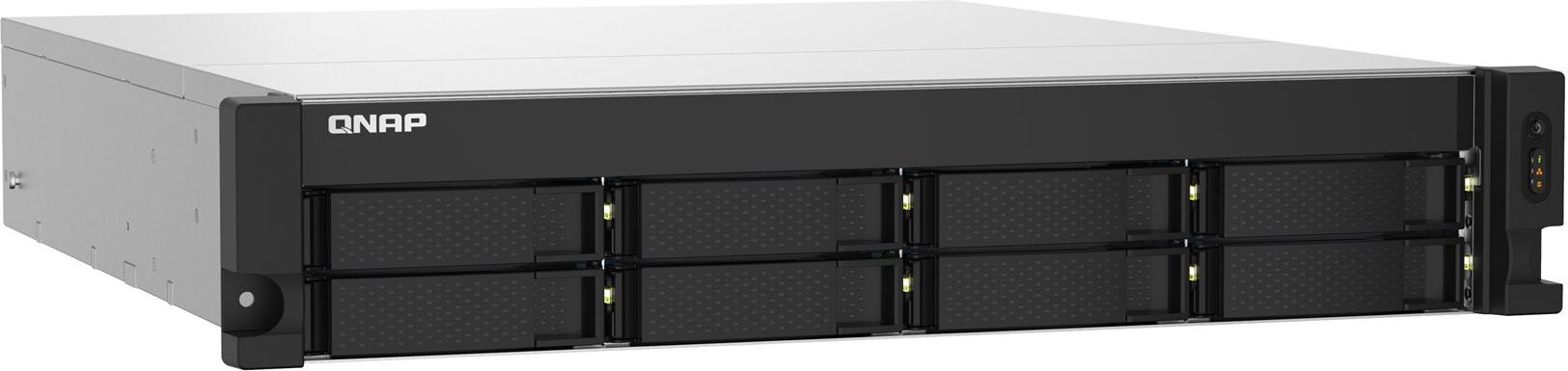 QNAP TS-832PXU-4G 8-Bay Quad-Core 1,7 GHz Rackmount NAS 4 GB RAM Aluminium, Schwarz