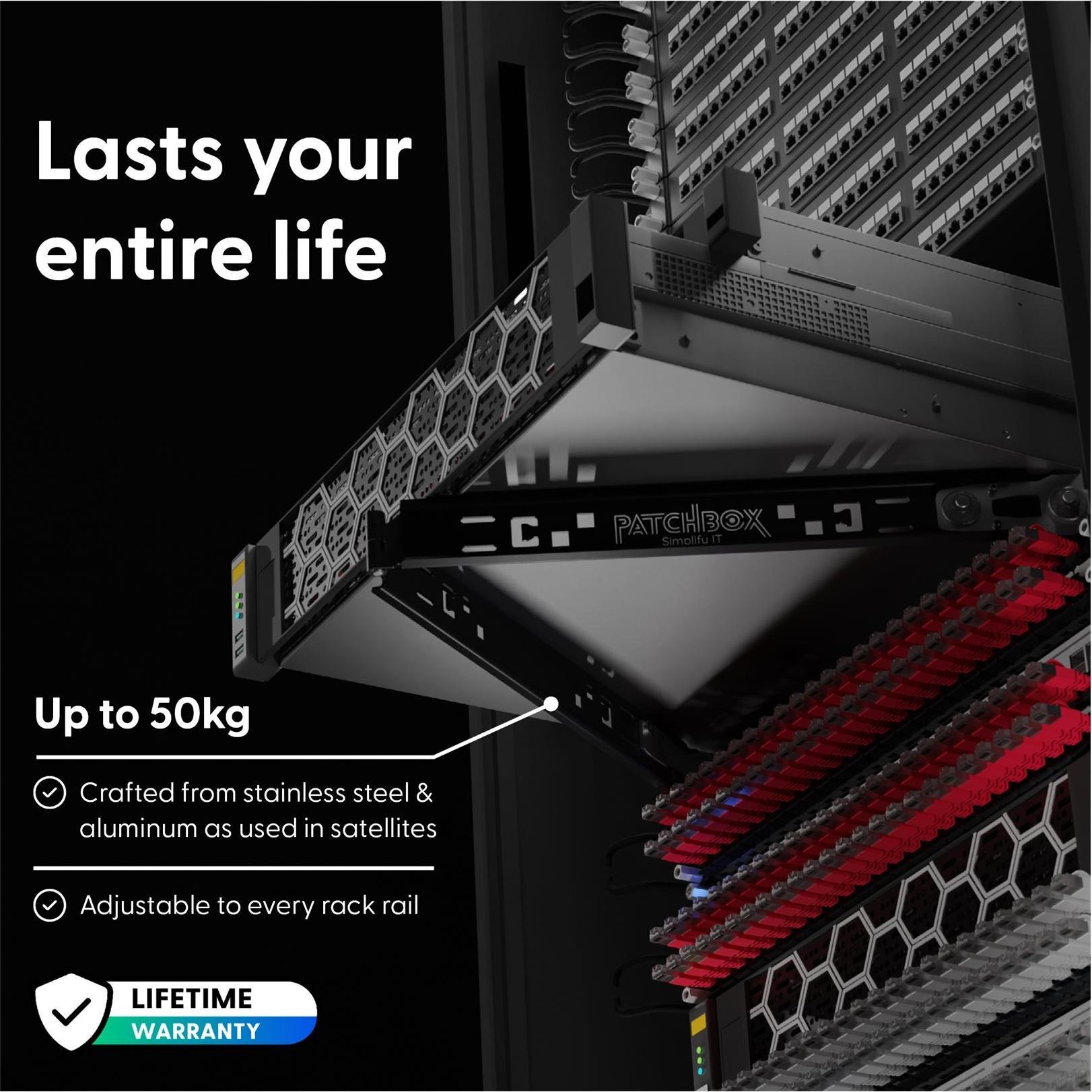 PATCHBOX Setup.exe 2.0 Rack-Installationswerkzeug 1 HE Schwarz