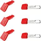 KNIPEX KN 00 63 06 TCR - je 3 Stueck ColorClip Rot+ TetheredTool Clip (00 63 06 TCR)