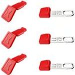 KNIPEX KN 00 63 06 TCR - je 3 Stueck ColorClip Rot+ TetheredTool Clip (00 63 06 TCR)