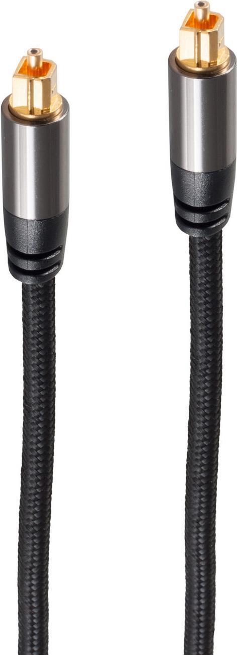 shiverpeaks PRO Serie II optisches Toslink Kabel, Toslink Stecker auf Toslink Stecker, 1,0m (BS20-45025)