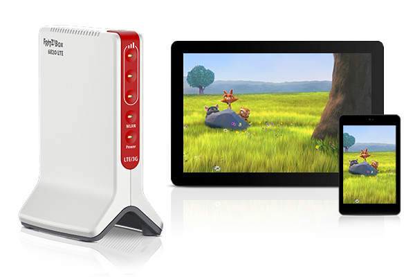 FRITZ! FRITZ!Box 6820 LTE WLAN-Router Wi-Fi 4 450 Mbit/s Weiß