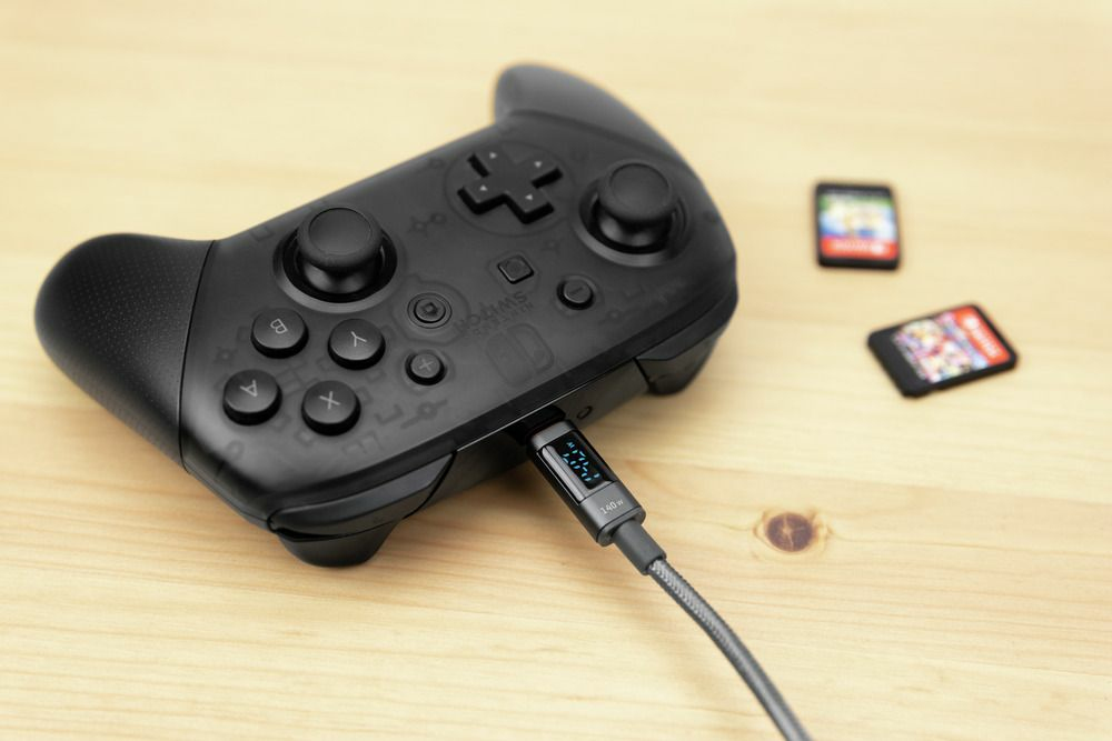 Ansmann USB-C auf USB-C Ladekabel 140W 1,2 m Anthrazit