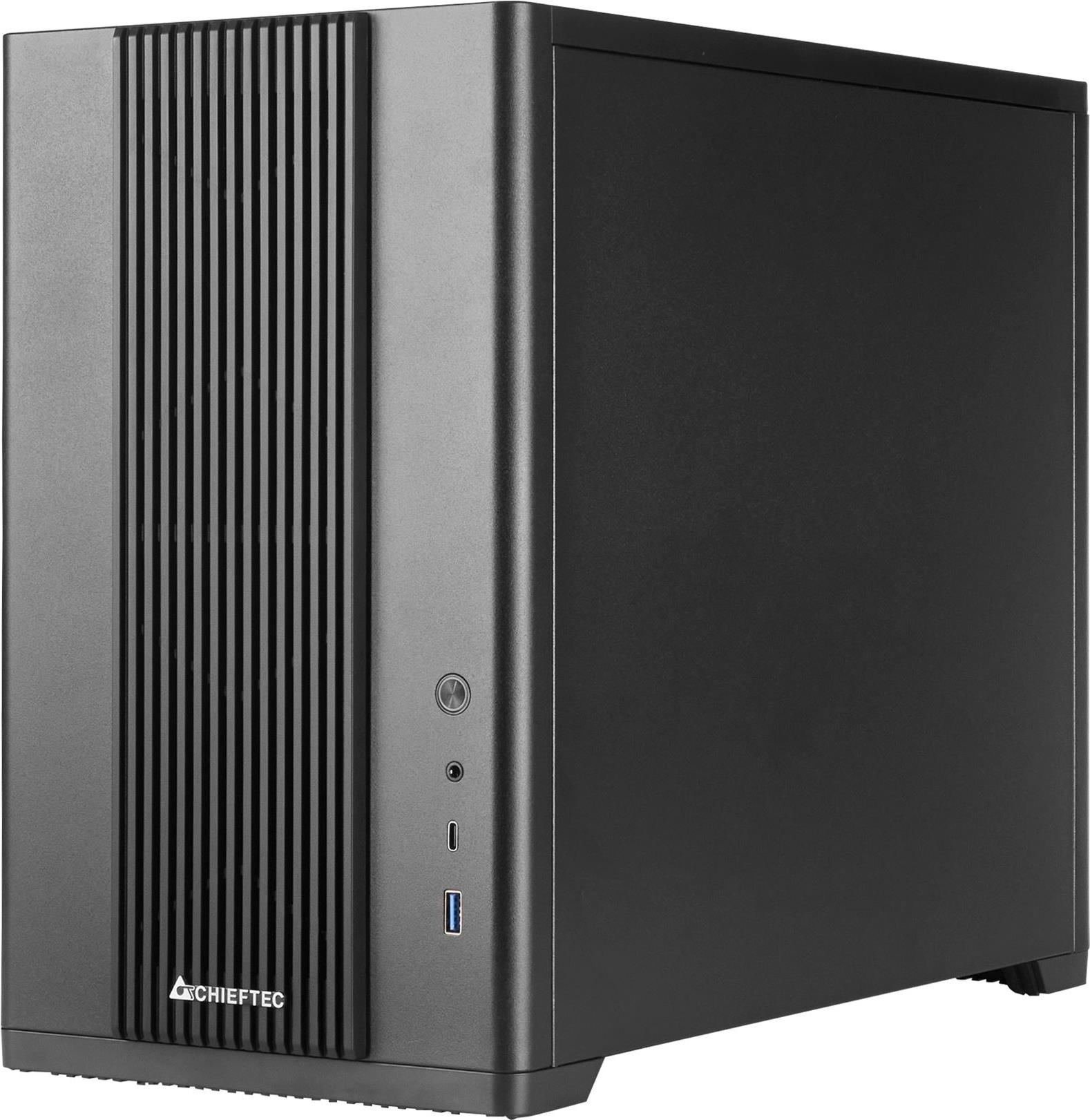 Chieftec UNI Series BX-10B-M-OP Mini Tower Systemgehäuse Schwarz