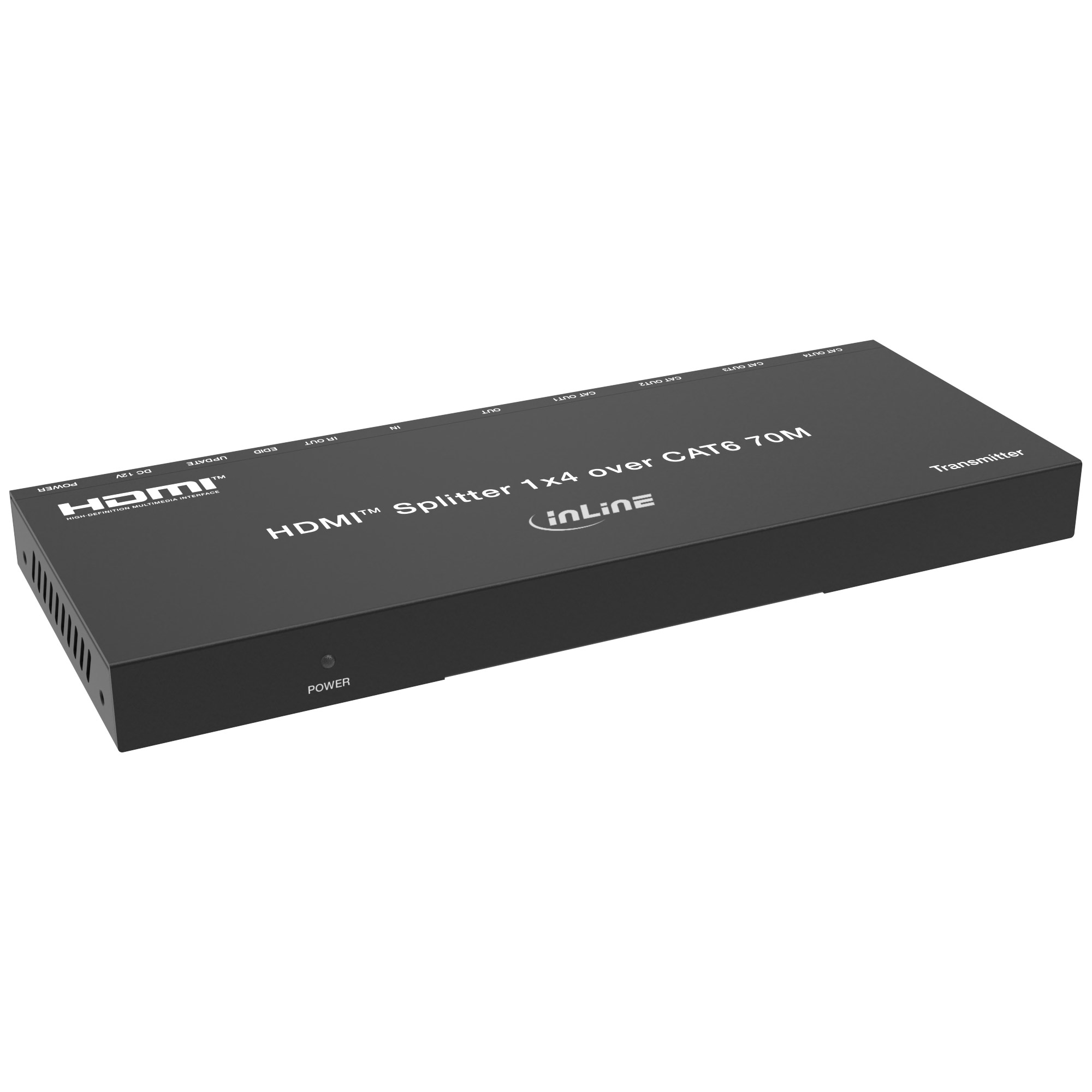 InLine 57886B Video-Splitter 1x4 HDMI 4K/30Hz Cat.6
