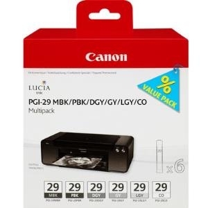 Canon PGI-29MBK/PBK/DGY/GY/LGY/CO Multipack
