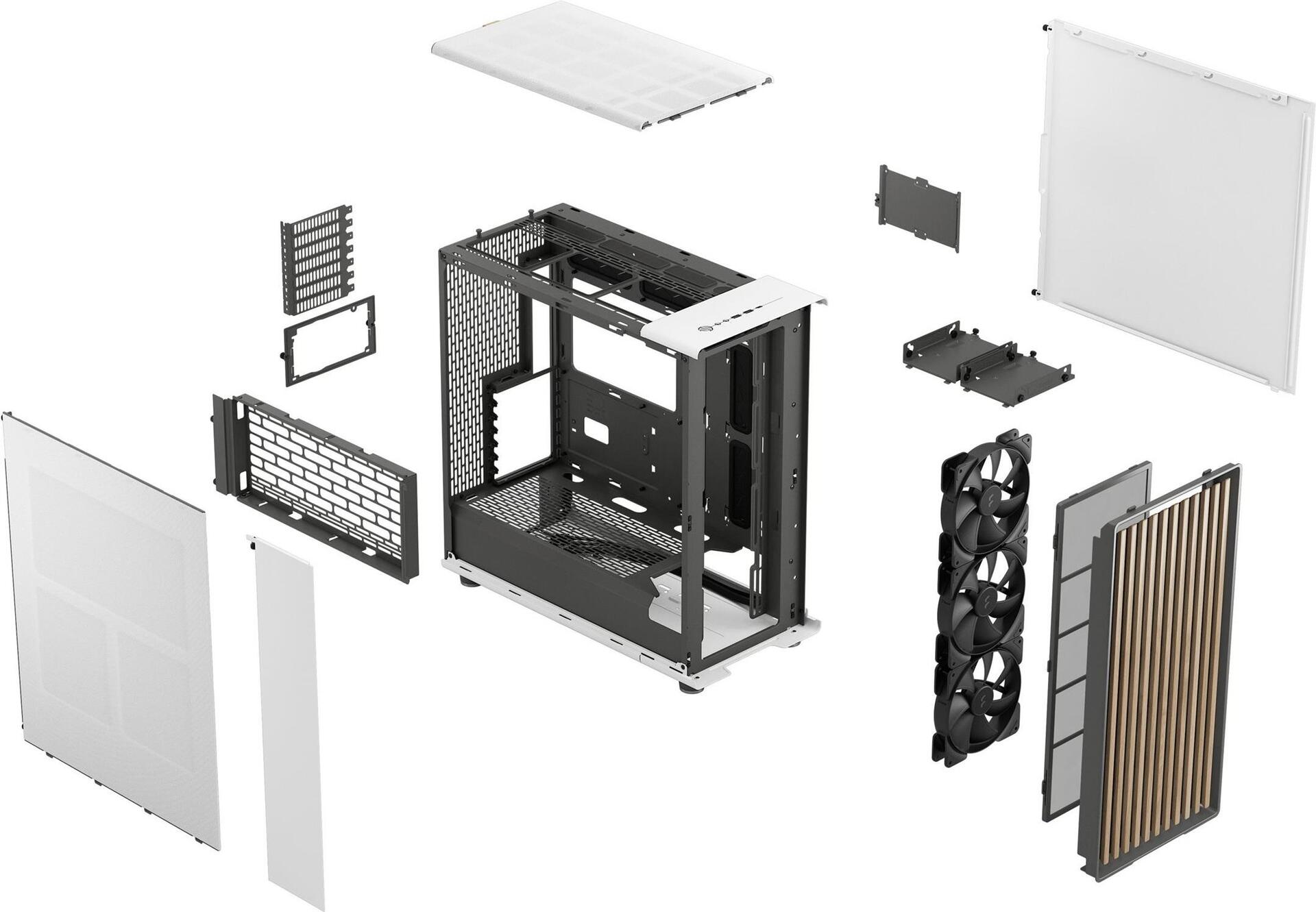 Fractal Design North XL Midi Tower PC-Gehäuse Chalk White