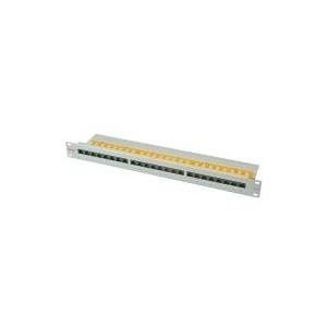 ROLINE Kat. 6 / Class E 48,30cm (19")-Patchpanel, 24P, ungeschirmt, lichtgrau (26.11.0355)