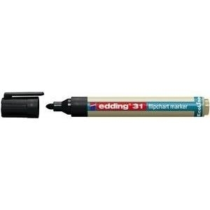 edding Flipchartmarker, EcoLine 31, Rsp., 1,5 - 3 mm, Schreibf.: schwarz 1 Stück (4-31001)