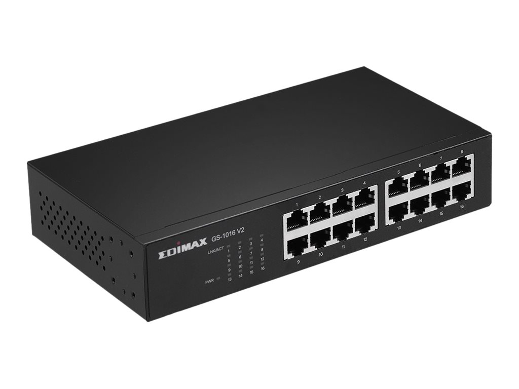 Edimax GS-1016 V2 Gigabit Switch 16 Ports Schwarz