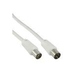InLine® Antennenkabel, 2x geschirmt, >75dB, weiß, 7m (69407)